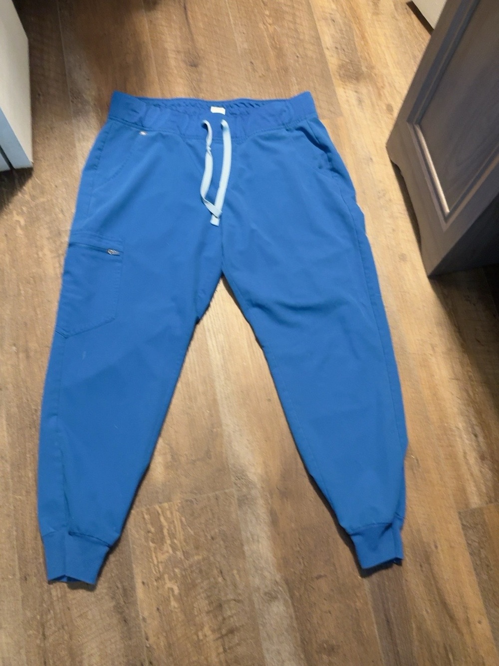 FIGS Technical Collection Jogger Scrub Pants Large Petite Blue